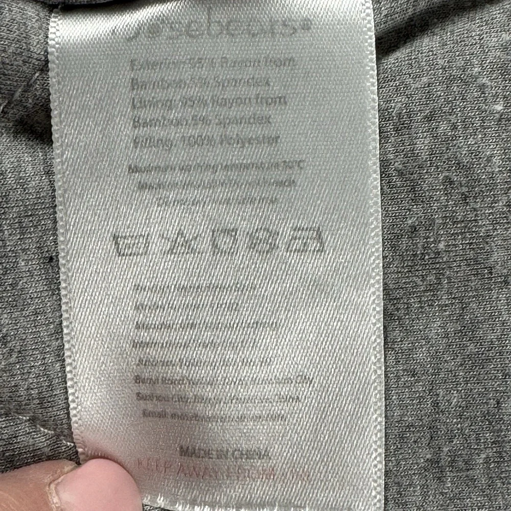 Mosebears 2.5 TOG Baby‎ 0-6 Months Gray Bamboo Sleep Sack Wearable Blanket